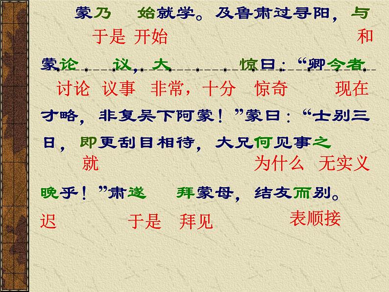 部编版七年级语文下册--4.孙权劝学（课件3）第7页