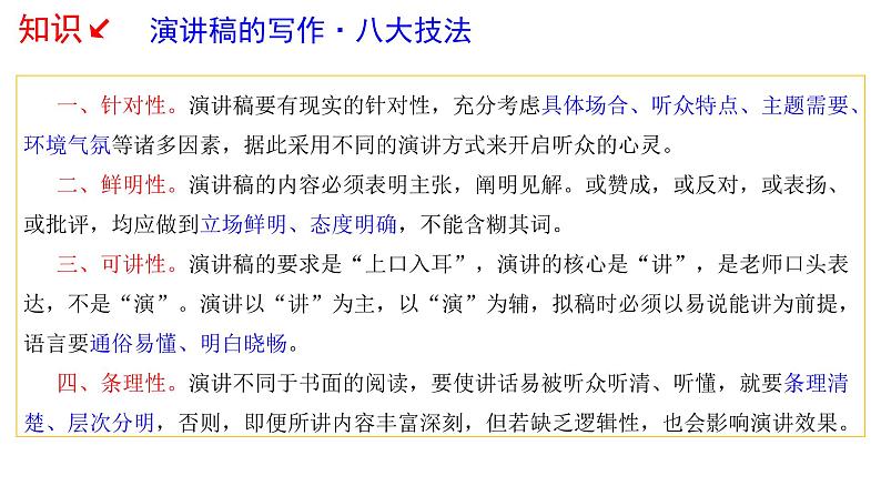第四单元《撰写演讲稿》课件05
