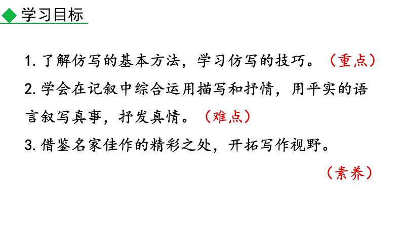 部编版八年级语文下册--写作 学习仿写 （课件）第3页