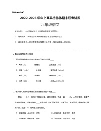 江西省萍乡市上栗县协作体2022-2023学年九年级上学期期末联考语文试卷(含答案)