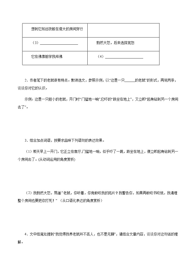12散文阅读－2023年七年级语文上学期期末专题复习（江苏专用）03
