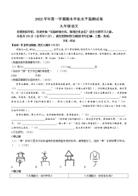 浙江省绍兴市新昌县2022-2023学年九年级上学期期末语文试题(含答案)