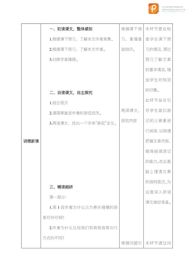 19  登勃朗峰（第一课时）（教案+课件+练习）-2022-2023学年八年级语文下册同步精品课件+教案+练习02
