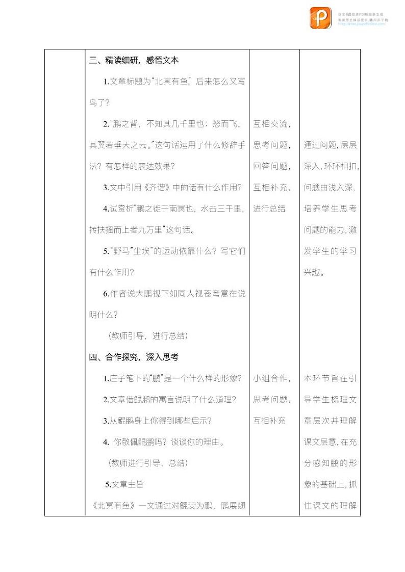 21  《庄子》二则（第一课时）（教案+课件+练习）-2022-2023学年八年级语文下册同步精品课件+教案+练习03