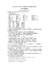 湖南省衡阳市衡南县2022-2023学年九年级上学期期末语文试题