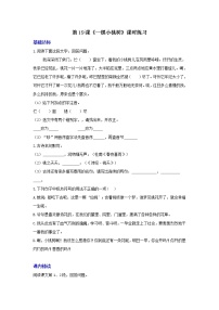 初中人教部编版19* 一棵小桃树同步达标检测题