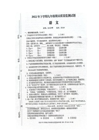 湖南省娄底市新化县2022-2023学年九年级上学期期末考试语文试题