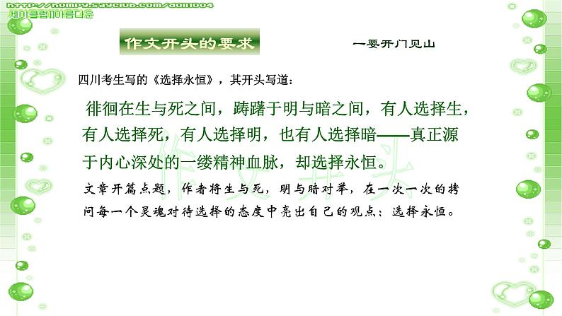 中考写作指导-作文的开头  课件  2023年中考语文一轮复习04