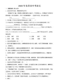 东营市2020年中考语文试题【含答案】