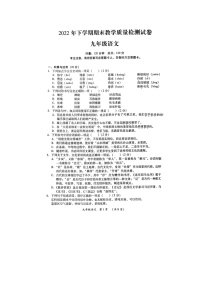 湖南省衡阳市衡南县2022-2023学年九年级上学期期末语文试题