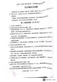 山东省泰安市宁阳县2022-2023学年九年级上学期期末语文试题