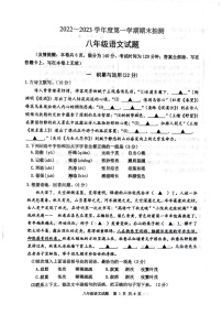 江苏省徐州市2022-2023学年八年级上学期期末抽测语文试题+答案详解