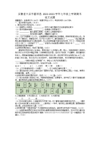 安徽省六安市霍邱县2022-2023学年七年级上学期期末考试语文试题