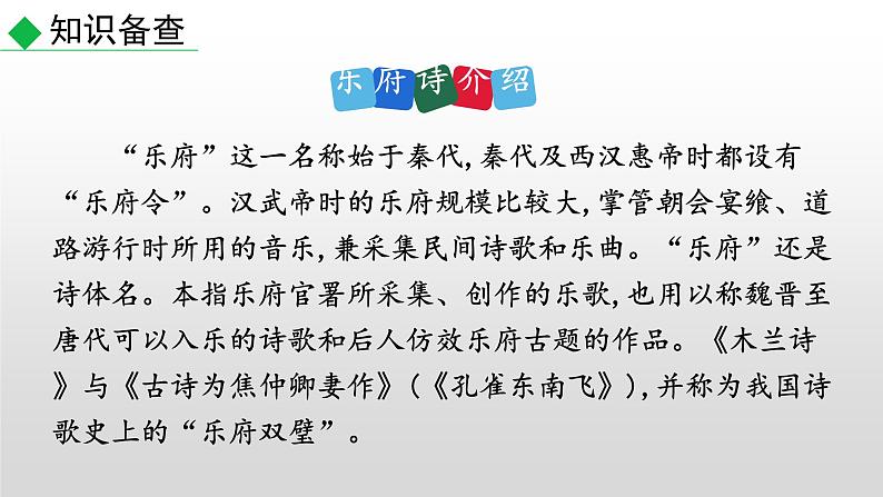 部编版七年级语文下册--9  木兰诗（课件）03