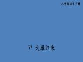 部编版八年级语文下册--7 大雁归来（课件1）