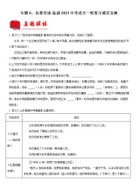 【备考2023】 部编版中考语文一轮复习专题精练  专题06：名著导读