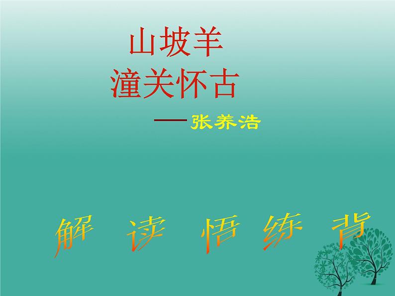部编版九年级语文下册--24.诗词曲五首-山坡羊.潼关怀古（课件1）01