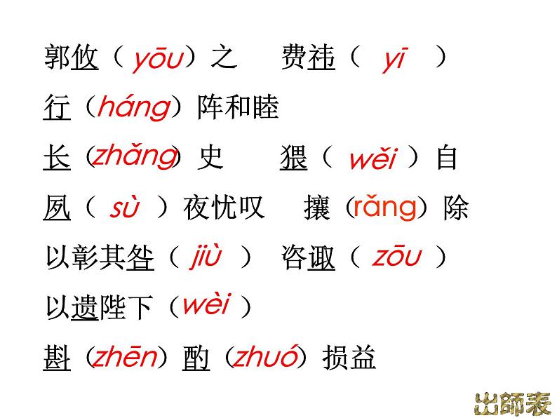 部编版九年级语文下册--23.出师表（课件2）第4页