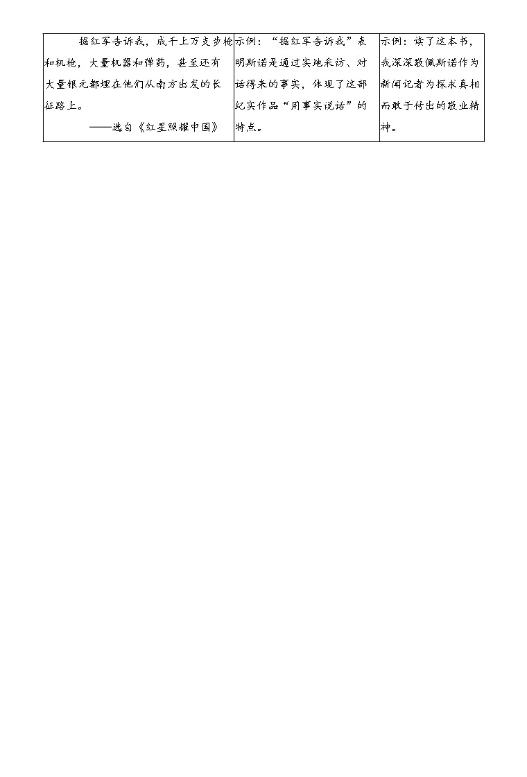 福建省三明市尤溪县2022-2023学年八年级上学期期末语文试题（含答案）第2页