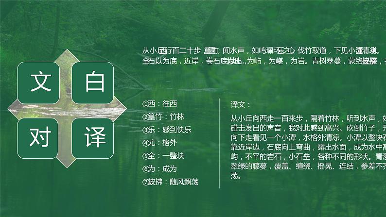 【人教版】八年级下册语文柳宗元《小石潭记》教学PPT课件第7页