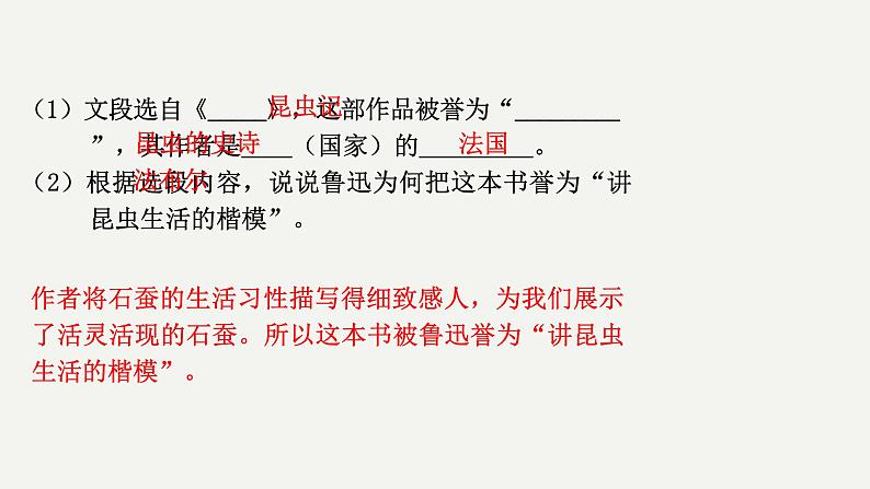 2023中考名著阅读昆虫记课件PPT08