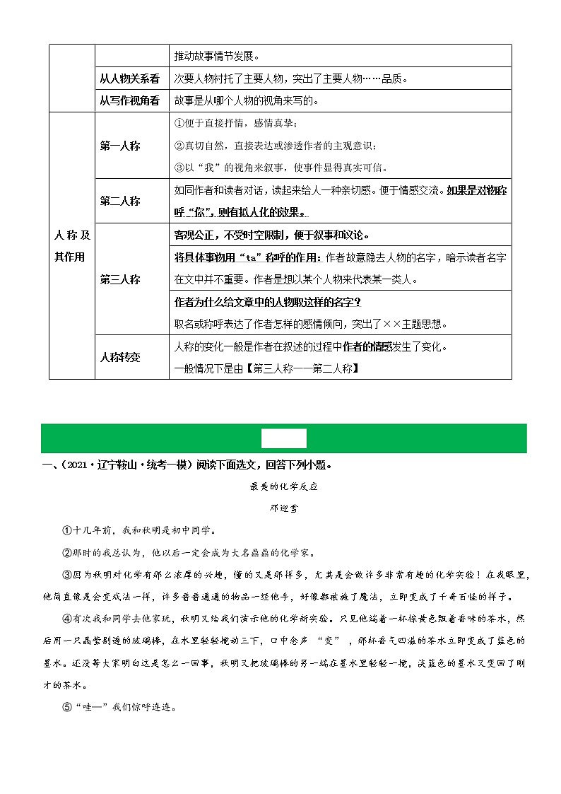 专题08  关注细节描写，分析人物作用（解析版）第2页