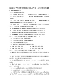 河南省南阳市方城县2022-2023学年七年级上学期期末考试语文试卷