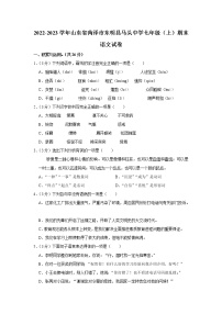 山东省菏泽市东明县马头镇初级中学2022-2023学年七年级上学期期末语文试卷(含答案)