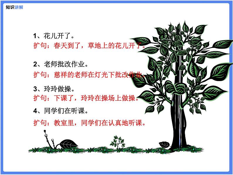 【专题课件】4.扩句和缩句的练习06