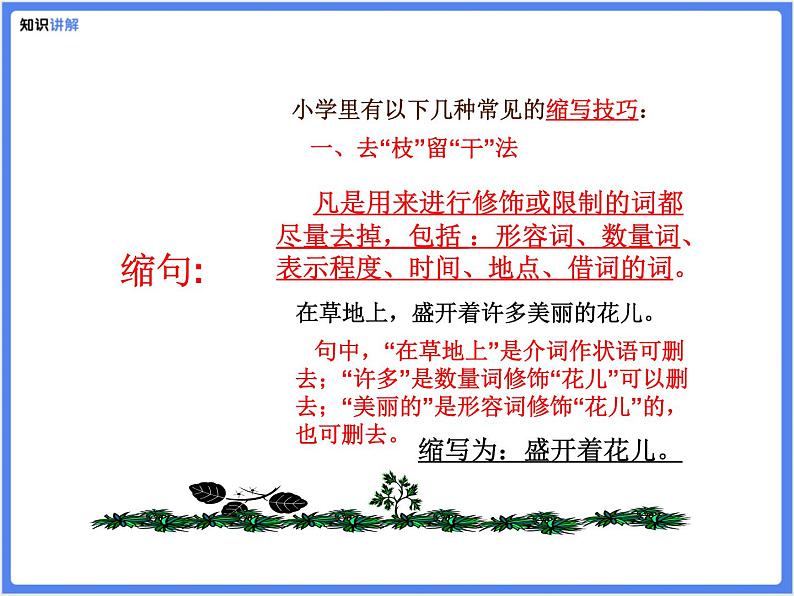 【专题课件】4.扩句和缩句的练习08