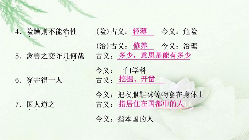 中考语文复习专题文言文阅读（二）80个古今异义教学课件03