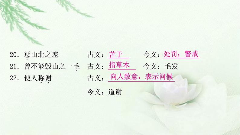 中考语文复习专题文言文阅读（二）80个古今异义教学课件07