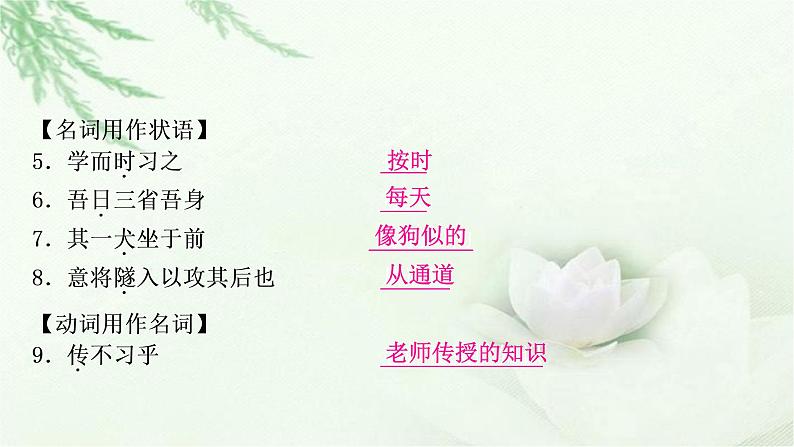 中考语文复习专题文言文阅读（三）125个词类活用教学课件第3页