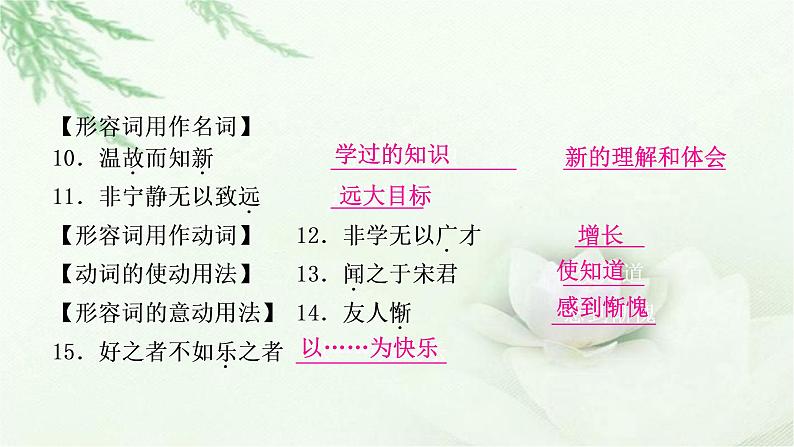 中考语文复习专题文言文阅读（三）125个词类活用教学课件第4页