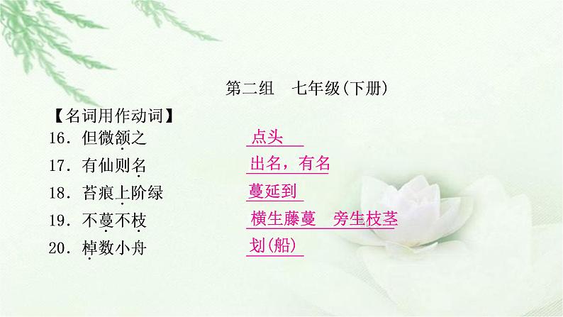 中考语文复习专题文言文阅读（三）125个词类活用教学课件第5页