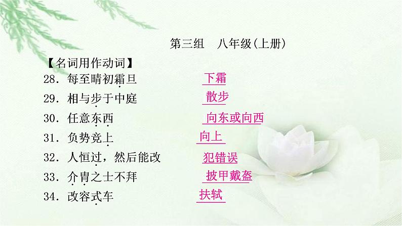 中考语文复习专题文言文阅读（三）125个词类活用教学课件第8页