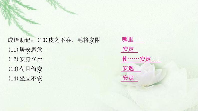 中考语文复习专题文言文阅读134个文言实词教学课件第6页