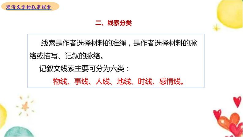 理清文章的线索 2023中考冲刺 记叙文阅读专题 2023年中考语文复习 部编人教版课件PPT第5页