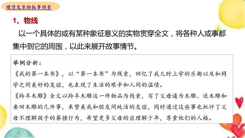 理清文章的线索 2023中考冲刺 记叙文阅读专题 2023年中考语文复习 部编人教版课件PPT第6页