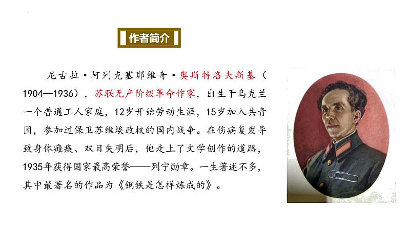 《钢铁是怎样炼成的》名著知识点梳理与精讲课件第4页