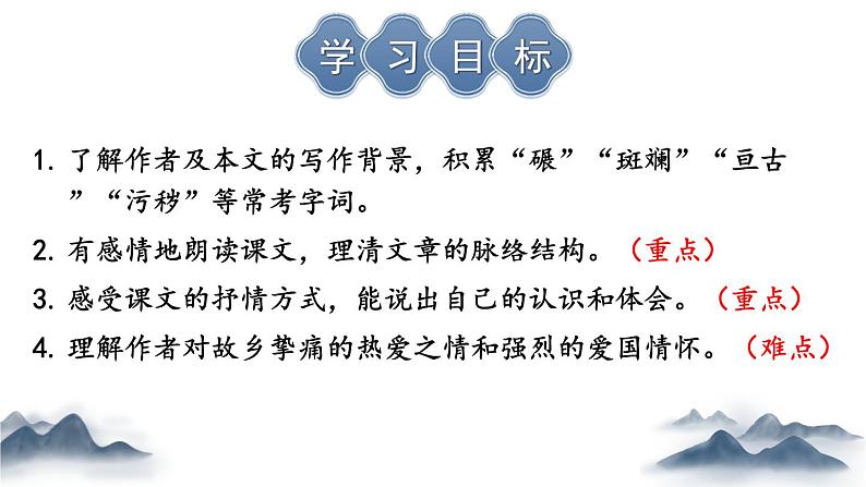 部编版七年级语文下册--8 土地的誓言（精品课件）第2页