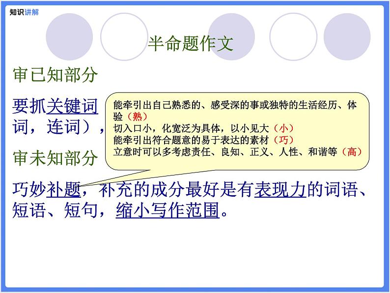 初中作文  作文技巧：高分作文强化训练课件07