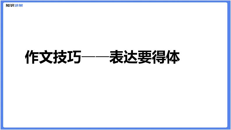 初中作文  作文技巧：表达要得体课件01
