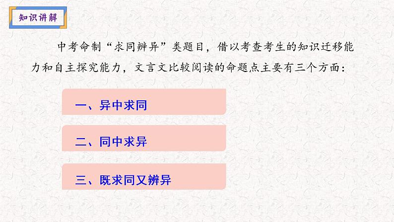 文言文对比阅读（课件）2023年中考语文重点热点第6页