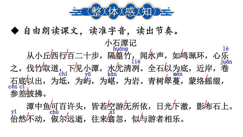 部编版八年级语文下册--10 小石潭记（精品课件）06