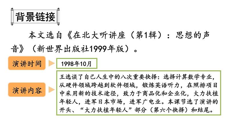 部编版八年级语文下册--15 我一生中的重要抉择（精品课件）第4页
