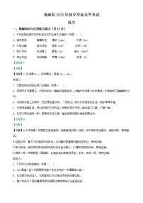 2022年青海省中考语文真题（教师版）