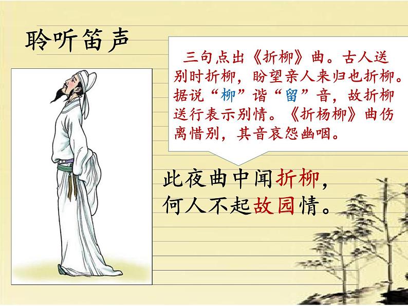 部编版七年级语文下册--第三单元课外古诗词-春夜洛城闻笛（课件）06