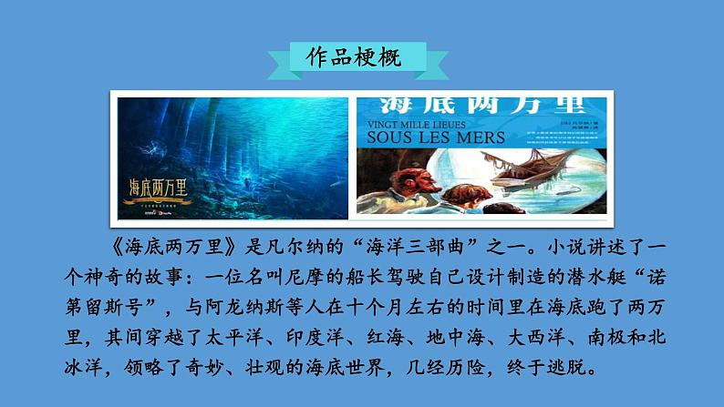 部编版七年级语文下册--名著导读 《海底两万里》 快速阅读（优质课件）第6页