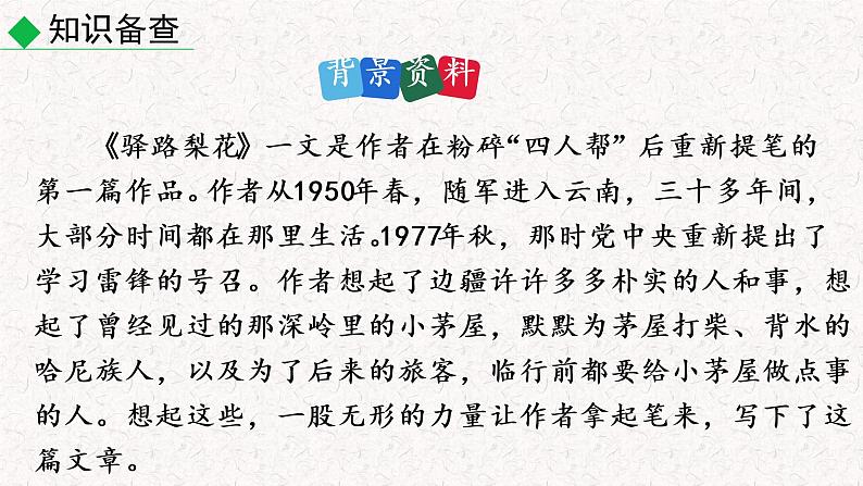14 驿路梨花（教学课件）部编七年级下册语文第4页